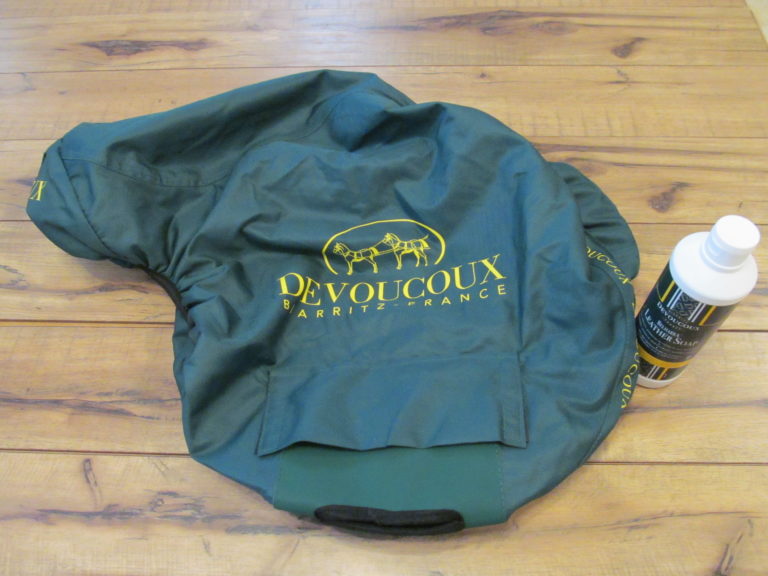 Brand New Devoucoux Saddle Cover plus Belharra Soap - Image 4